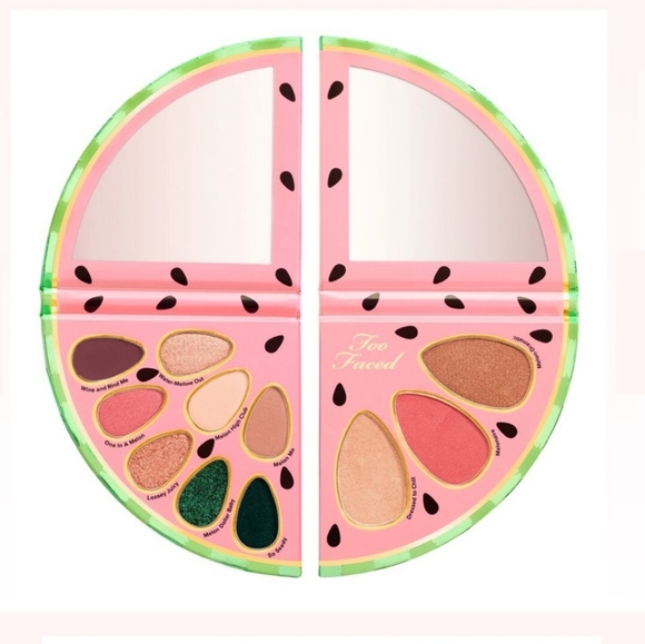 New Too Faced Watermelon Slice Face & Eye Palette Beautiful Makeup In Box - Picture 1 of 5